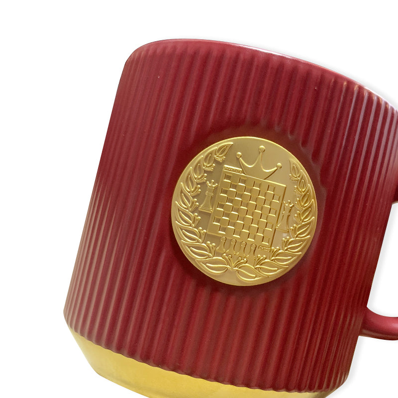 Chess Ceramic Mug (350ML) - Traditional Craftsmanship, Home-Use Coffee Mug