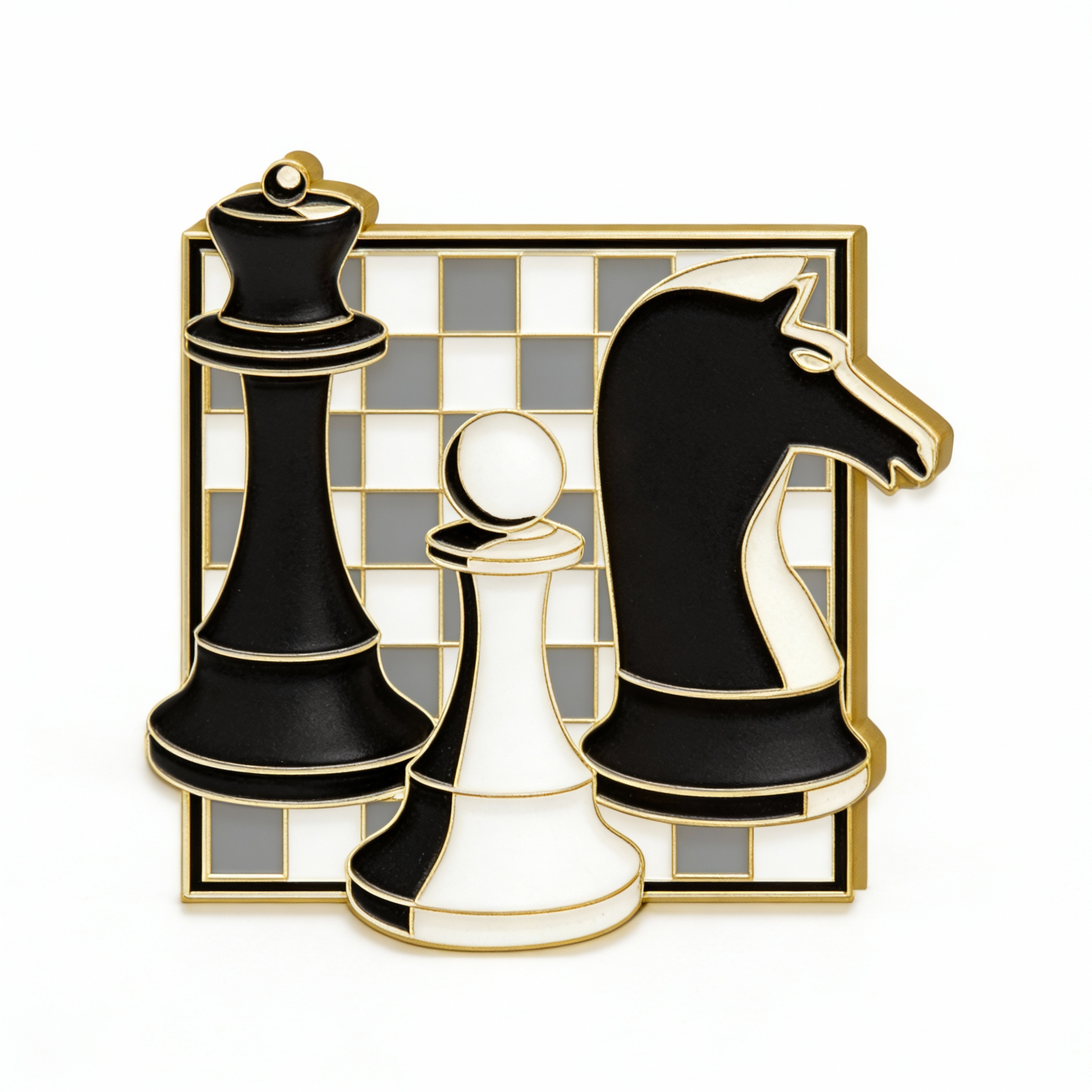 Classic Chess Piece Badge